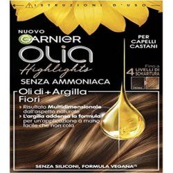 Garnier Olia Highlights Up to 4 Levels Lightening for Brown Hair Formula with Flower Oils Tone Vegan Formula