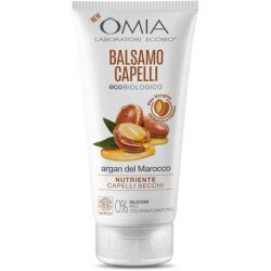 Omia Eco Bio Hair Conditioner with Moroccan Argan Oil for Dry, Nourishing and Restructuring Hair - 180ml Bottle