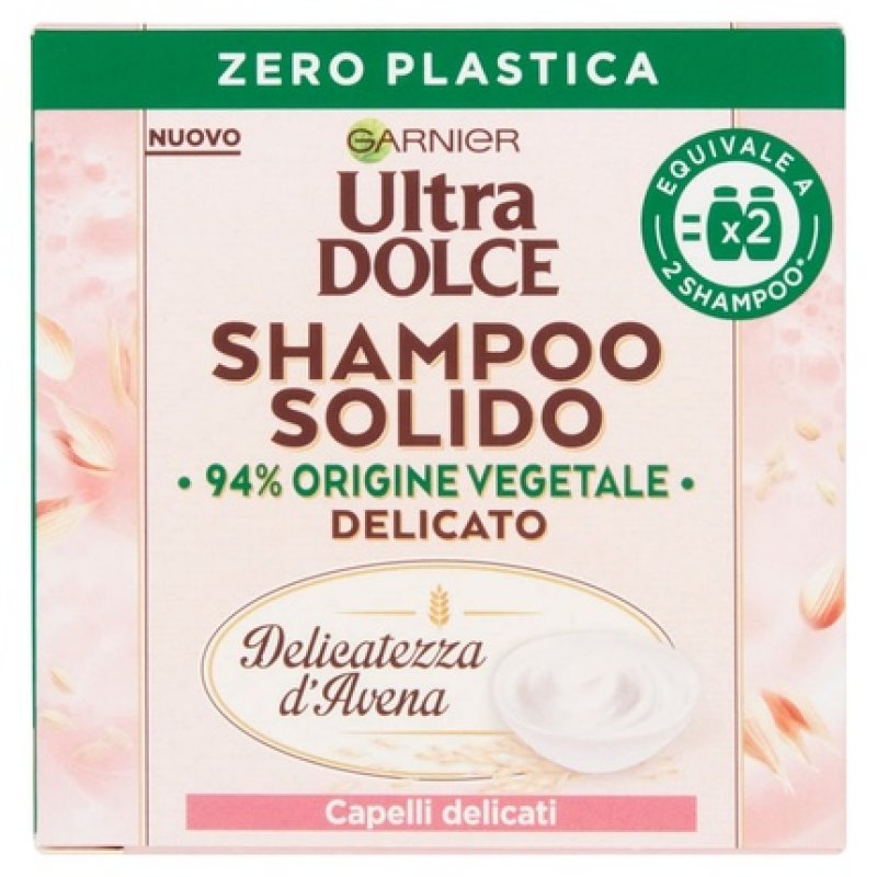 Garnier Ultra Dolce Solid Shampoo With Oat For Sensitive Skin & Hair 60g