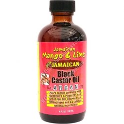 Jamaican Mango & Lime Jamaican Black Castor Oil Argan for Dry, Chapped Skin 4oz