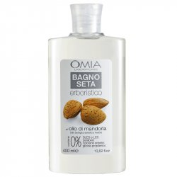 Omia Bagno Seta Erboristico Almond Oil Bath Foam for Delicate, Dry, and Stressed Skin 400ml