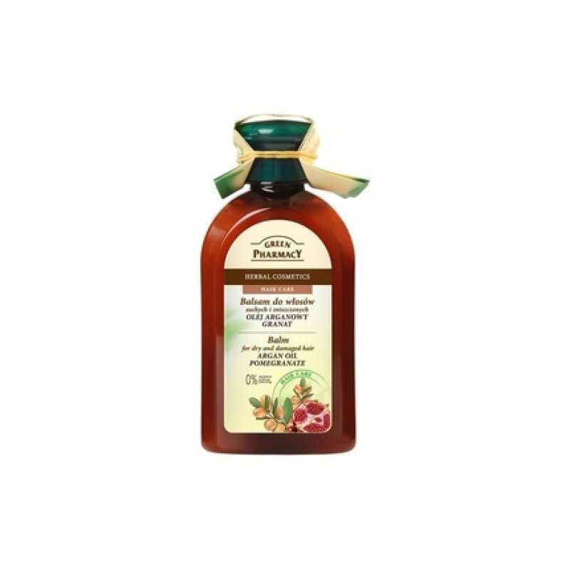 Green Pharmacy Cosmetics Balm for Dry Hair with Argan Oil and Pomegranate 300ml