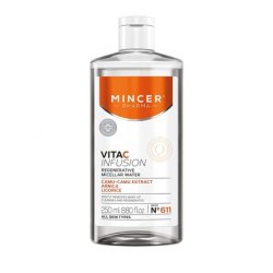 Mincer Pharma Vita C Infusion Regenerating Micellar Water Makeup Remover with Camu-Camu Extract, Arnica, and Licorice