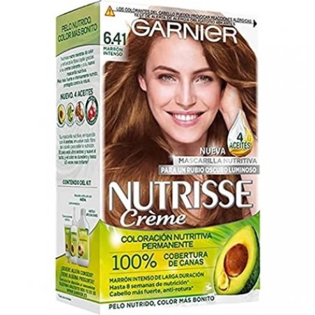Garnier Nutrisse Crème Nourishing Hair Color 6.41 Intense Brown