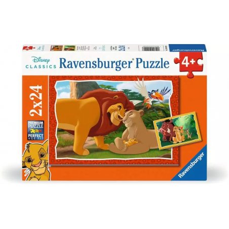 Kinderpuzzle Disney Classics Kreis des Lebens (2x 24 Teile)