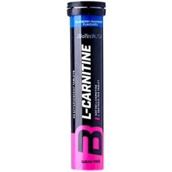 Biotech USA Effervescent L-Carnitine 500mg Blueberry Raspberry 20 Tablets