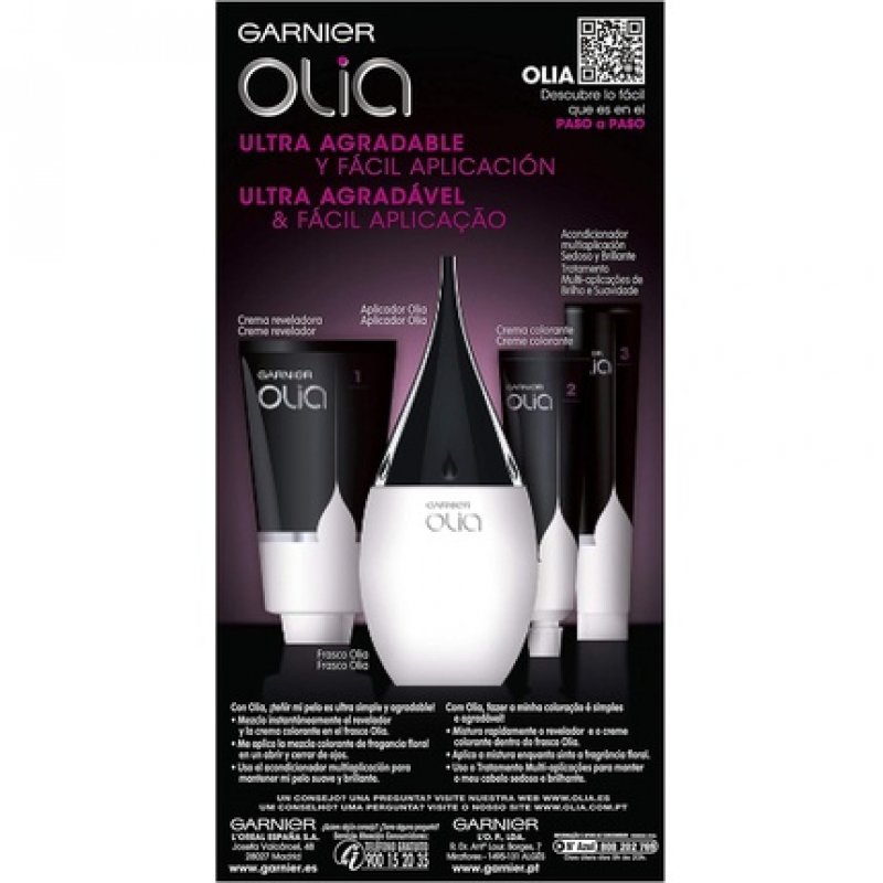 Garnier Olia Permanent Hair Colour – Ammonia-Free – Natural Flower Oils – Hazelnut (6.35)