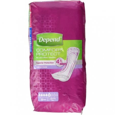 Depend Urine Loss Pads Absorbents Beige