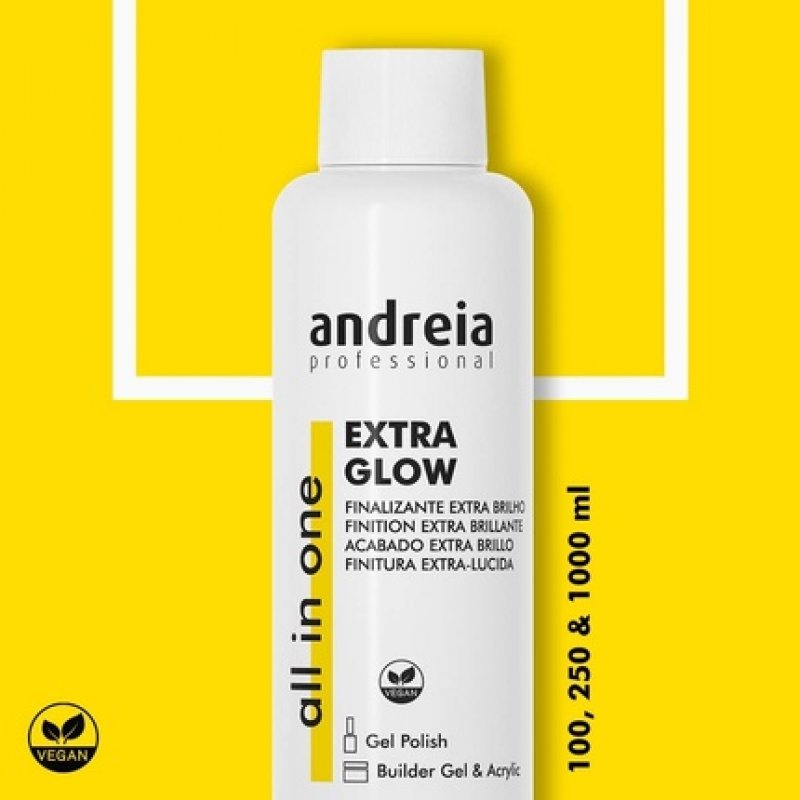 Andreia Professional Extra Glow Finish for Dipping, Gel Polish, Builder and Acrylic Nails - 1 Litre