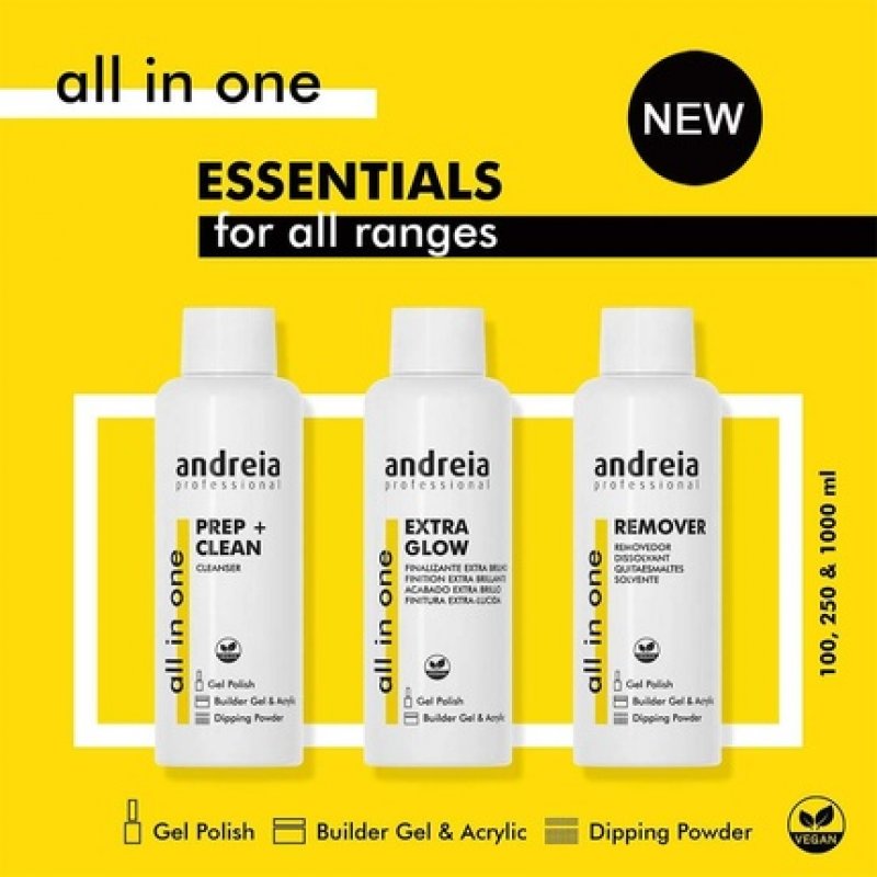 Andreia Professional Extra Glow Finish for Dipping, Gel Polish, Builder and Acrylic Nails - 1 Litre