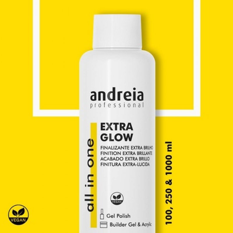 Andreia Professional Extra Glow Dip, Gel Polish, Builder, and Acrylic Nails - 250ml