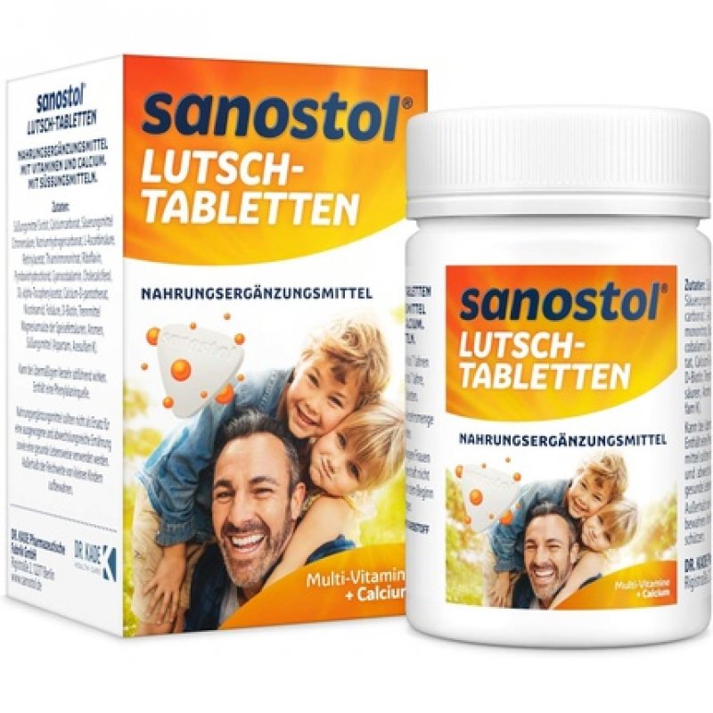 Sanostol Vitamin and Calcium Lozenge Tablets 75 Tablets