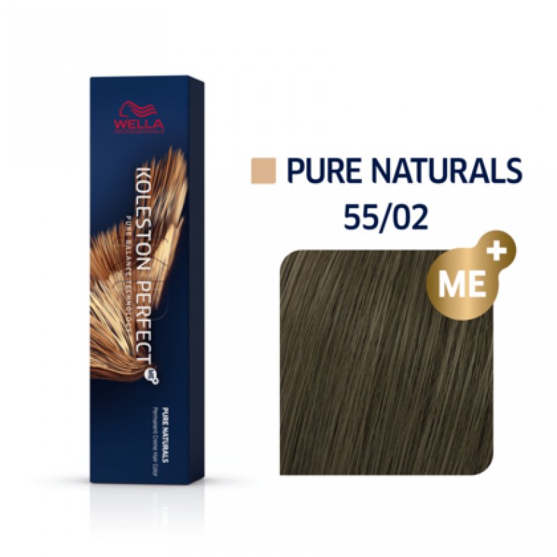 Wella Koleston Perfect Me Pure Naturals 55/02 Châtain clair intense naturel mat 60ml