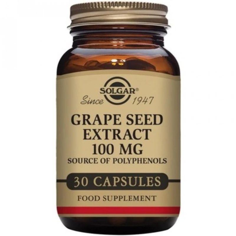 Solgar Grape Seed Extract 100mg Vegetable Capsules