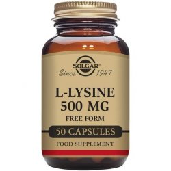 Solgar L-Lysine 500mg Vegetable Capsules Essential Amino Acid