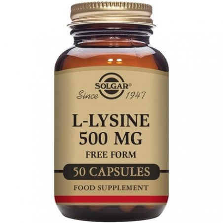 Solgar L-Lysine 500mg Vegetable Capsules Essential Amino Acid
