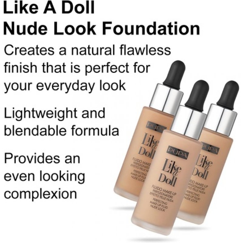 Pupa Like A Doll Make-Up Fluid SPF15 30ml - 030 Natural Beige