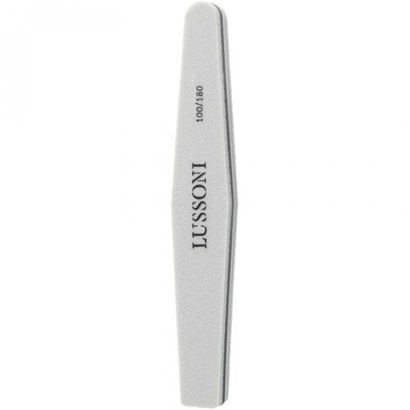 T4B LUSSONI Trapezoid Professional Nail Files 100/180 Grit - Pack of 25