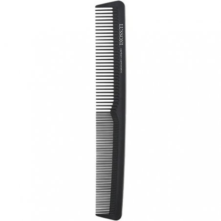T4B Lussoni Cutting Comb Carbon Hair Cutting Comb for All Hair Types with Antistatic and Negative Ions, Coarse and Fine