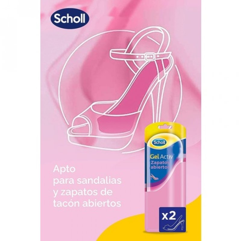Scholl GelActiv Insoles for Open Shoes Size 35-40.5