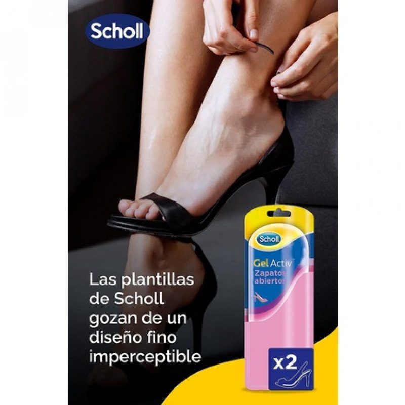 Scholl GelActiv Insoles for Open Shoes Size 35-40.5