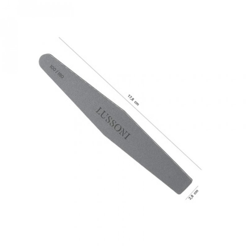 T4B LUSSONI MYLAR Trapezoid Nail File 100/180 Grit for Gel or Acrylic Nails