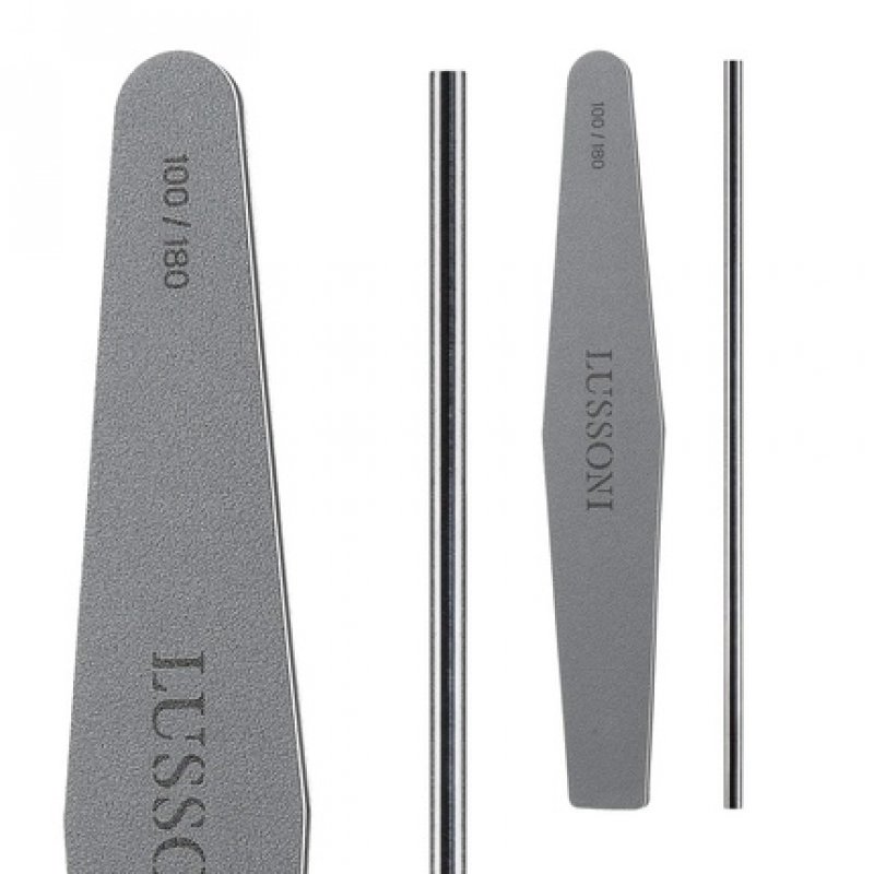 T4B LUSSONI MYLAR Trapezoid Nail File 100/180 Grit for Gel or Acrylic Nails