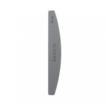 T4B LUSSONI MYLAR Half Moon Nail Files 100/180 Grit for Gel or Acrylic Nails - Pack of 20