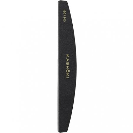 T4B KASHOKI Bridge Nail File Double-Sided Half Moon Nail File Grain for Natural Nails and Fine Work Artificial