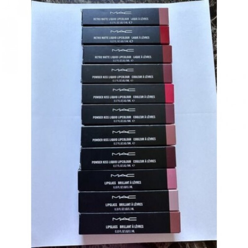 MAC Retro Matte Lipglass Powder Kiss Liquid Lip Color 0.17oz - Choose a Shade