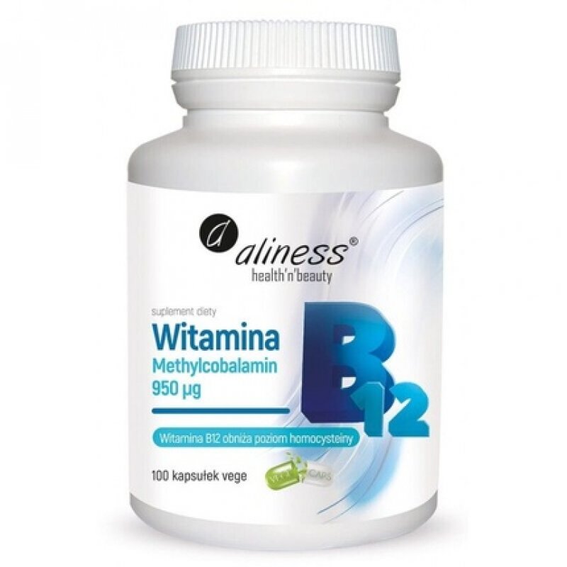 Aliness Vitamin B12 Methylcobalamin 900mcg 100 Capsules