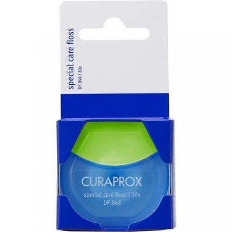 Curaprox DF 846 Dental Floss with Implant Care and Curen Microfiber