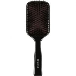TB TOOLS FOR BEAUTY Lussoni Wooden Detangling Hair Brush with Boar Bristles Anti-Static for Long Hair Black Paddle