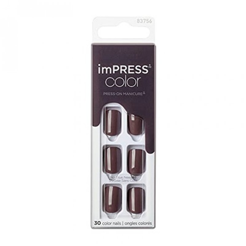 KISS Impress Color Grey Press-On Nails