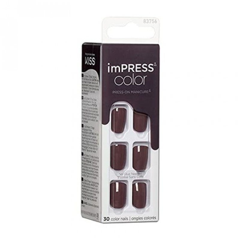 KISS Impress Color Grey Press-On Nails