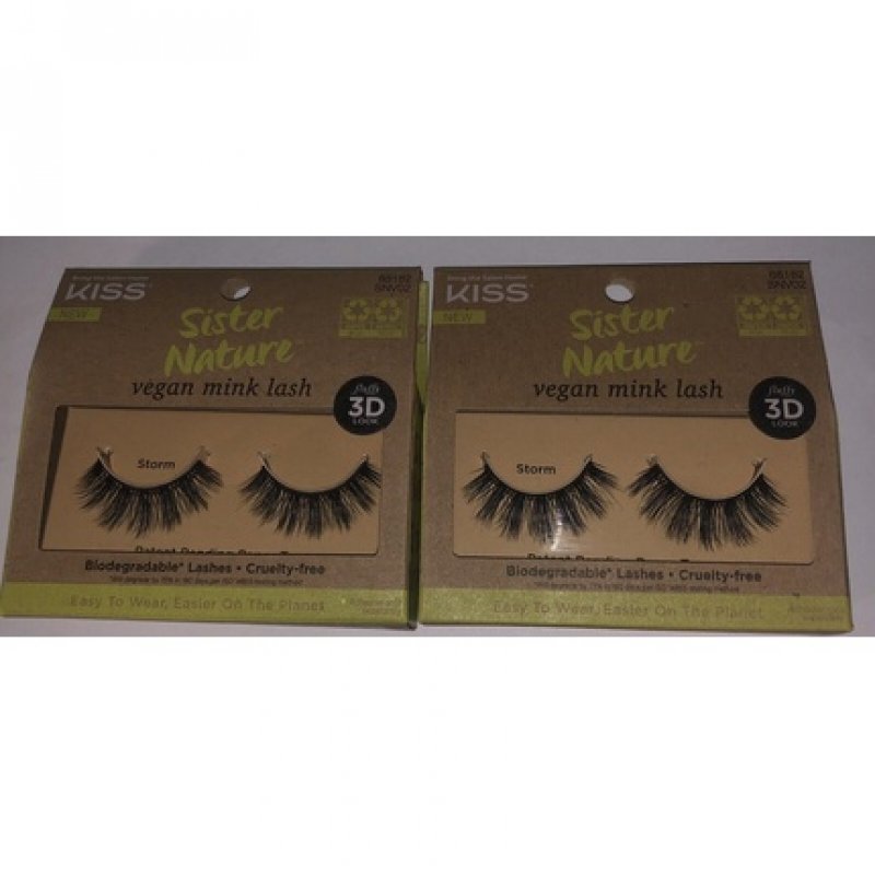 KISS Sister Nature Natural Hair Lash False Eyelashes Eco-friendly 88182 Storm