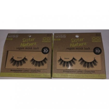 KISS Sister Nature Natural Hair Lash False Eyelashes Eco-friendly 88182 Storm