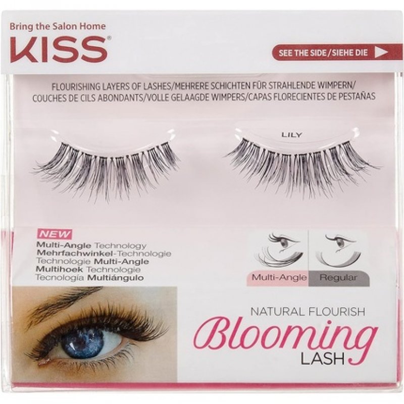 KISS Blooming Lash Fake Eyelashes Style 'Lily' with Tapered End Technology and Multi-Angle Technology