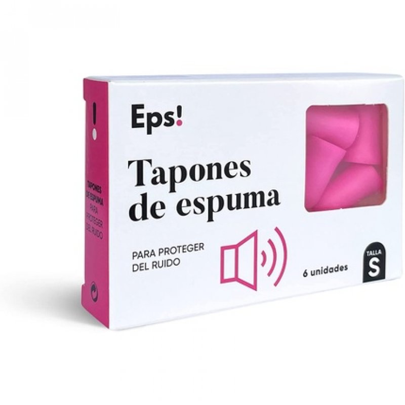 EPS! Foam Earplugs Size S - Pack of 6