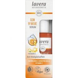 lavera GLOW BY NATURE Serum Vegan Moisturizing Anti-Aging with Q10 and Vitamin C 30ml - Orange