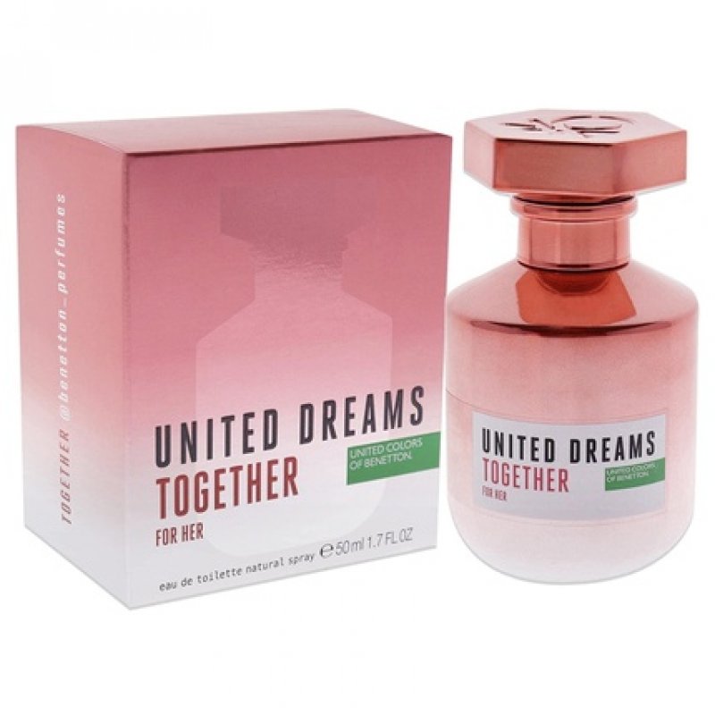 United Colors Of Benetton United Dreams Together Women EDT Spray 1.7 oz