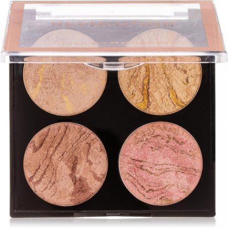 Makeup Revolution Cheek Kit Fresh Perspective Face Bronzing Highlighter Palette 4 Shades 8.8g