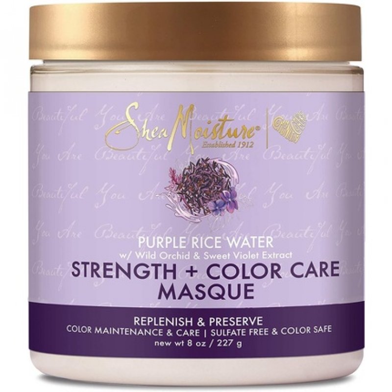Sheamoisture Strength Color Care Mask for Damaged Hair with Purple Rice Water 237ml