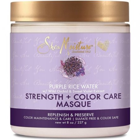 Sheamoisture Strength Color Care Mask for Damaged Hair with Purple Rice Water 237ml