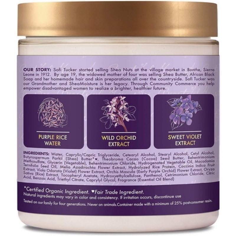 Sheamoisture Strength Color Care Mask for Damaged Hair with Purple Rice Water 237ml