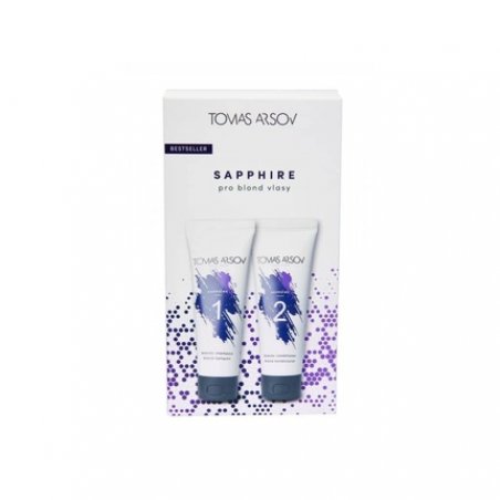 TOMAS ARSOV Sapphire Shampoo and Conditioner Set for Blonde, Highlighted, Bleached, and Gray Hair