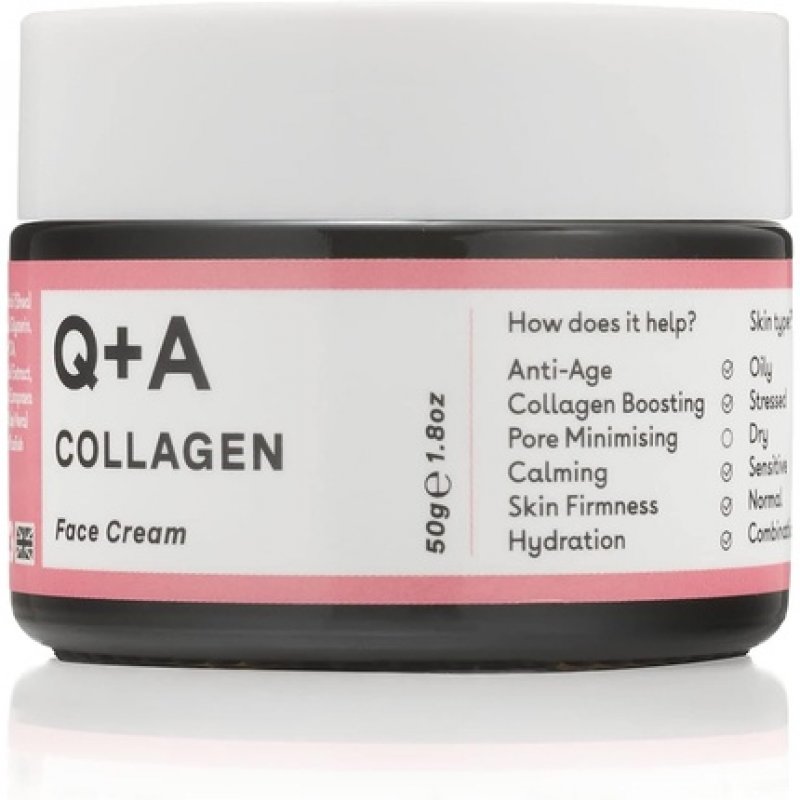 Q A Collagen Face Cream Vegetarian Seaweed Derived for Ageing Skin 50g 1.8oz