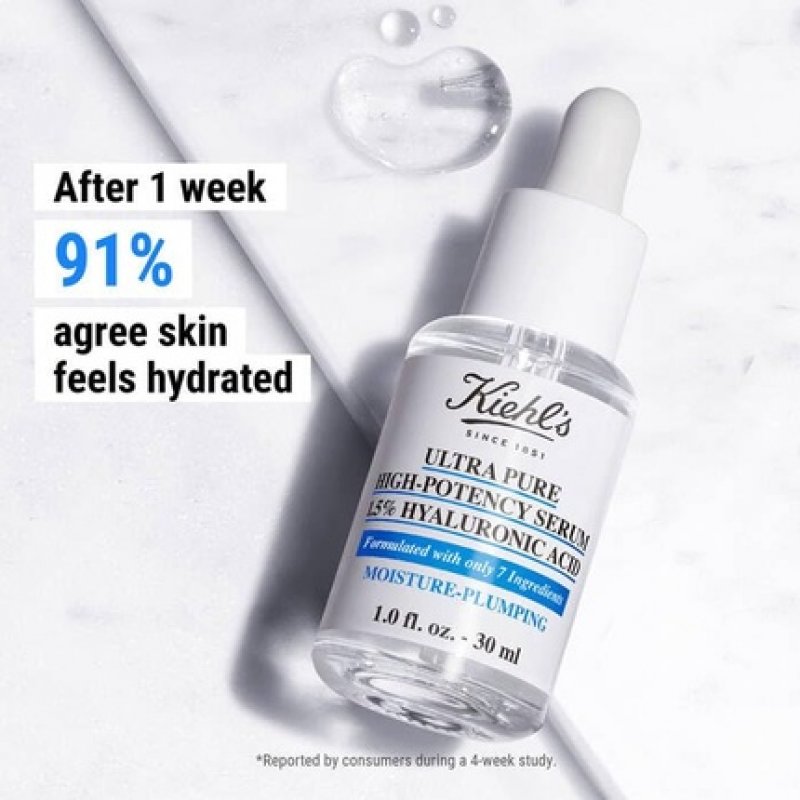 Kiehl's Ultra Pure High-Potency 1.5% Hyaluronic Acid Serum 1oz 30ml