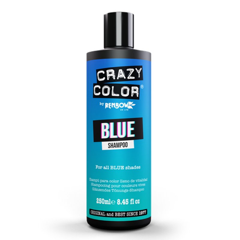 Crazy Color Shampoo for Colored Hair 250ml Blue