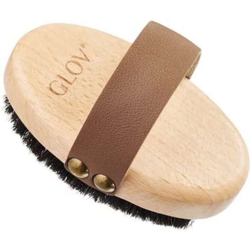 GLOV Ionic Body Brush for Dry Brushing and Massage with Natural Bristles